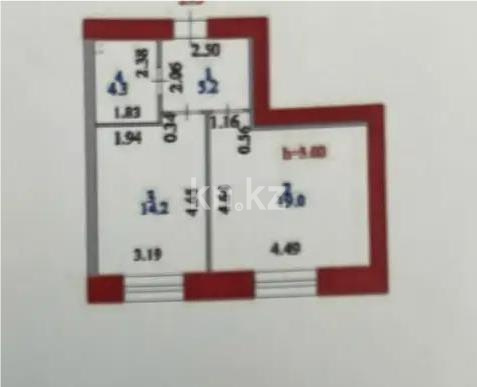 Продажа 2-комнатной квартиры, 43 м² в Астане - фото 2