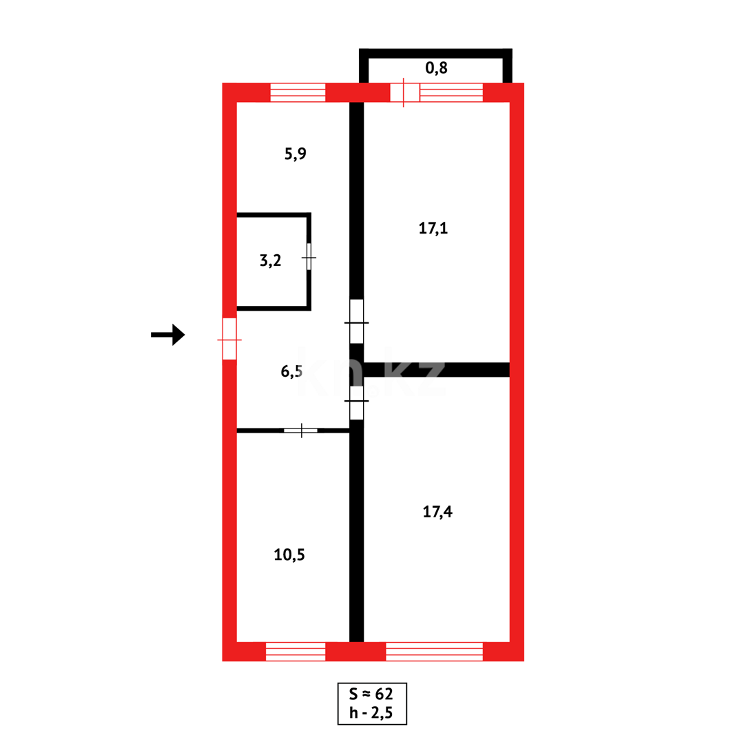 Продажа 3-комнатной квартиры, 61 м² в Сарани - фото 12
