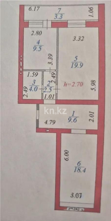 Продажа 2-комнатной квартиры, 70 м² в Астане - фото 5