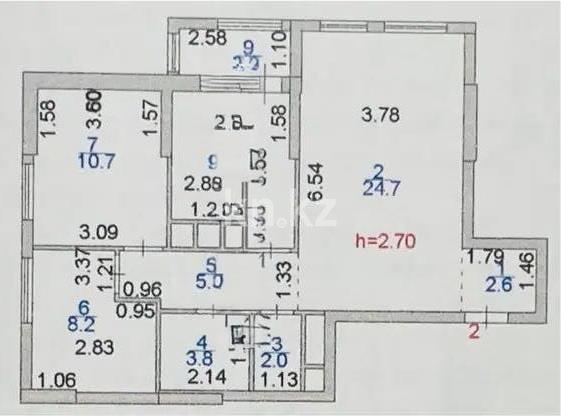 Продажа 3-комнатной квартиры, 69 м², пр. Аль-Фараби, дом  38/2 в Астане - фото 5