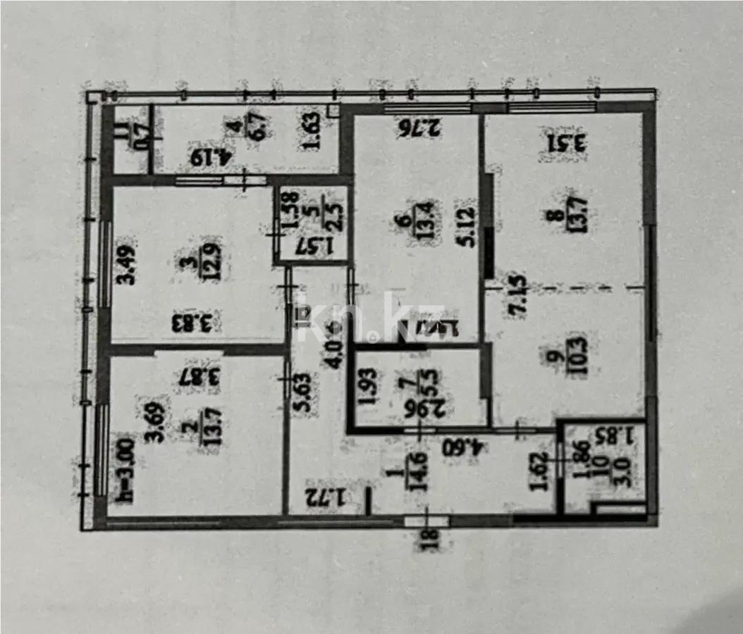 Продажа 4-комнатной квартиры, 97 м² в Астане