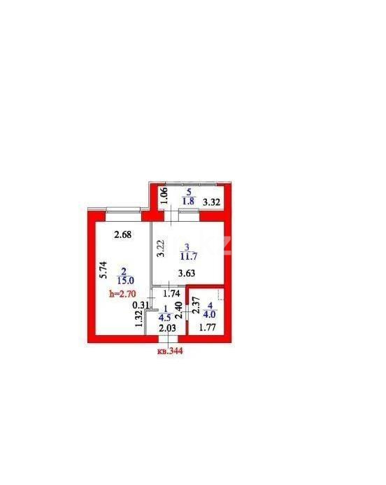Продажа 1-комнатной квартиры, 37 м² в Астане - фото 3
