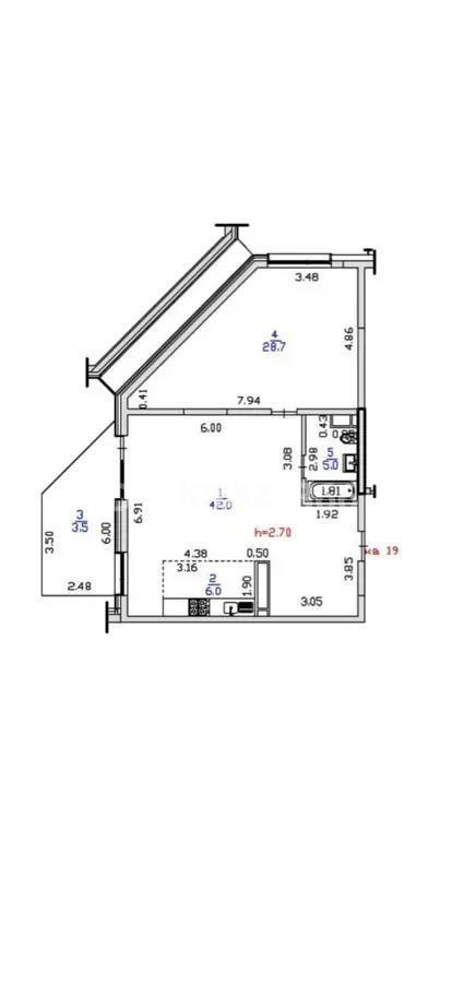 Продажа 3-комнатной квартиры, 85.2 м² в Алматы