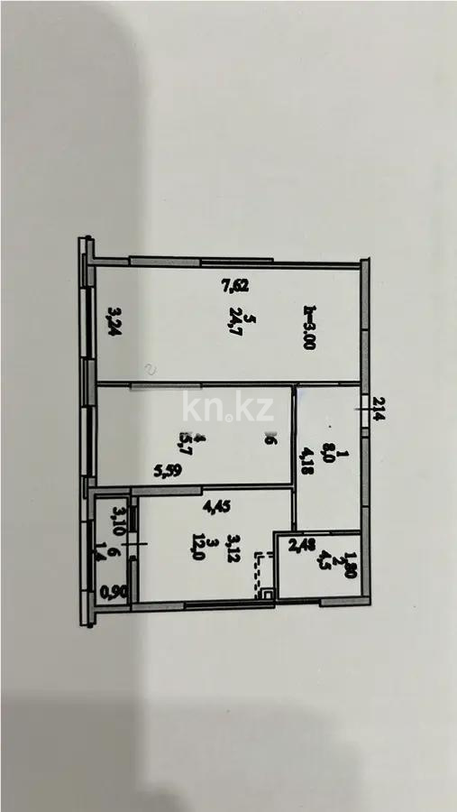 Продажа 2-комнатной квартиры, 66 м², ул. Толе би, дом  14 в Астане
