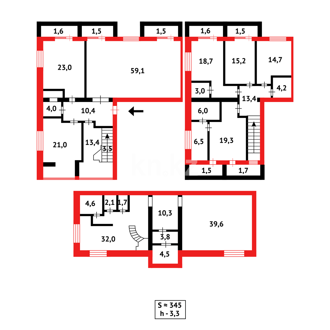 Продажа 6-комнатной квартиры, 345 м², ул. Муканова, дом  53 в Караганде - фото 58