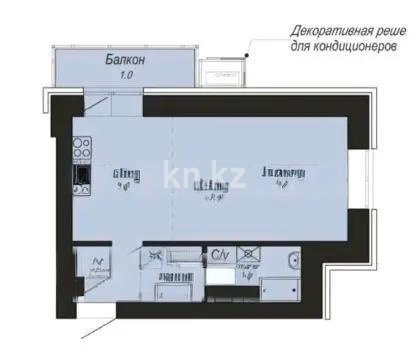 Продажа 1-комнатной квартиры, 30 м² в Астане - фото 3