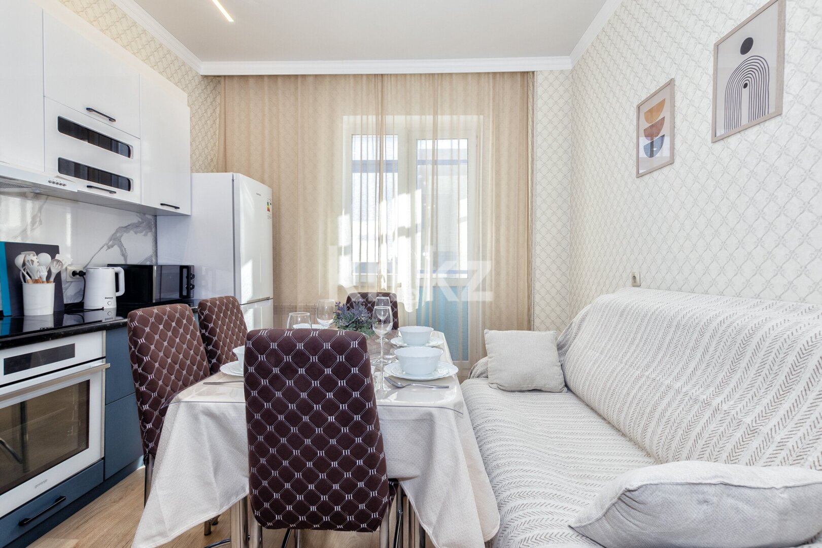 Аренда 1-комнатной квартиры посуточно, 53 м² в Астане - фото 12