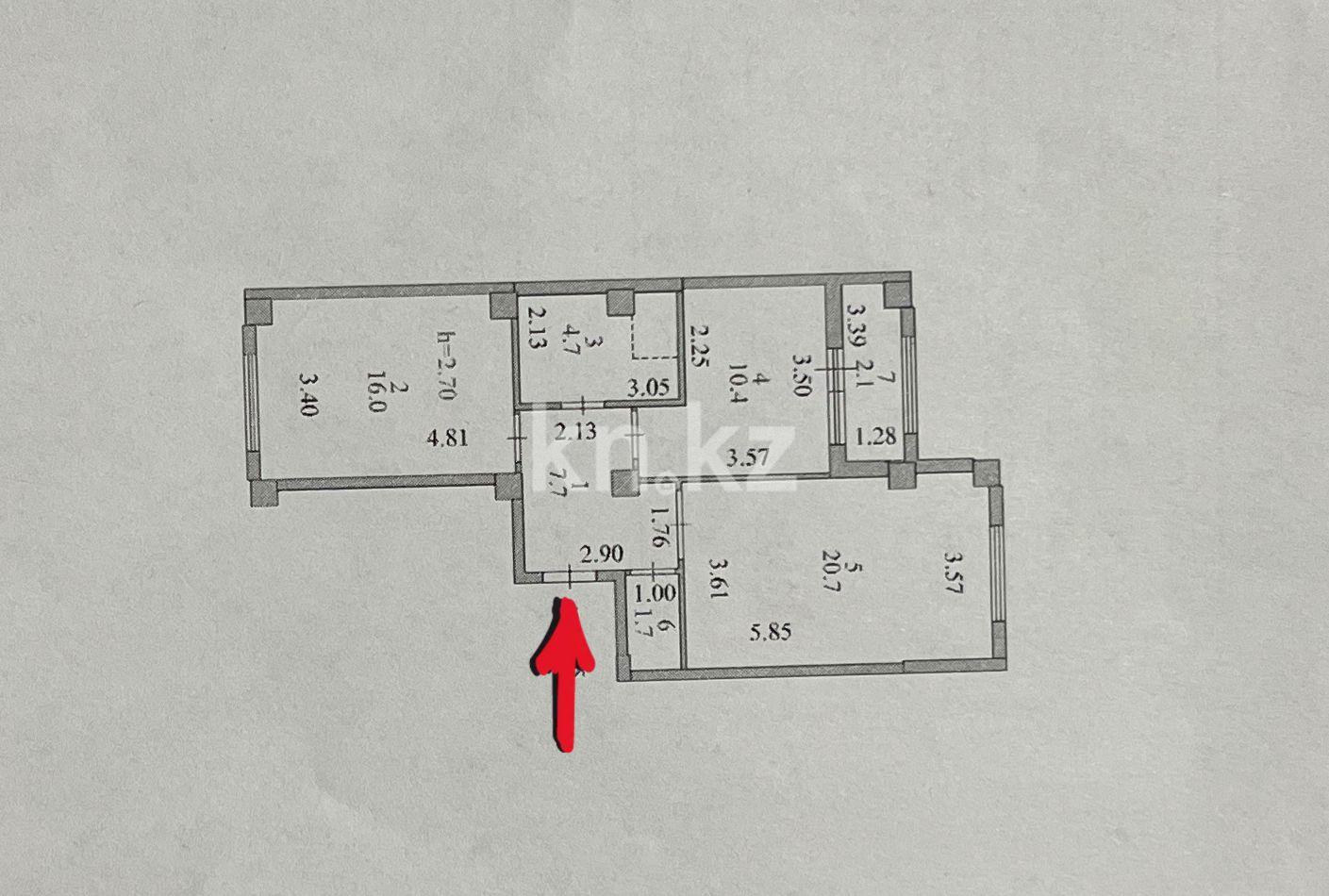 Продажа 2-комнатной квартиры, 63.3 м² в Астане - фото 16