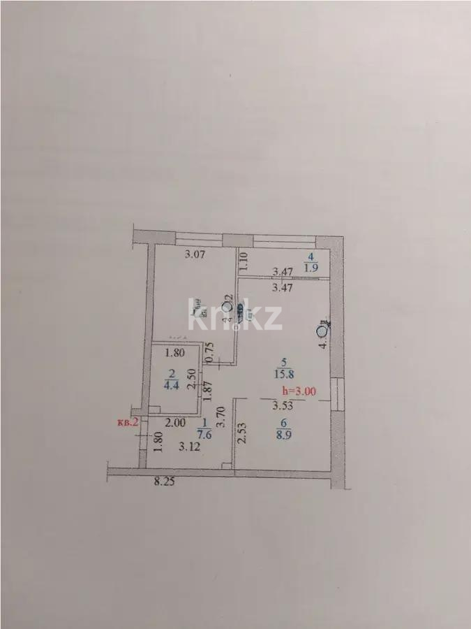 Продажа 2-комнатной квартиры, 52 м², ул. Туркестан, дом  115 в Алматы