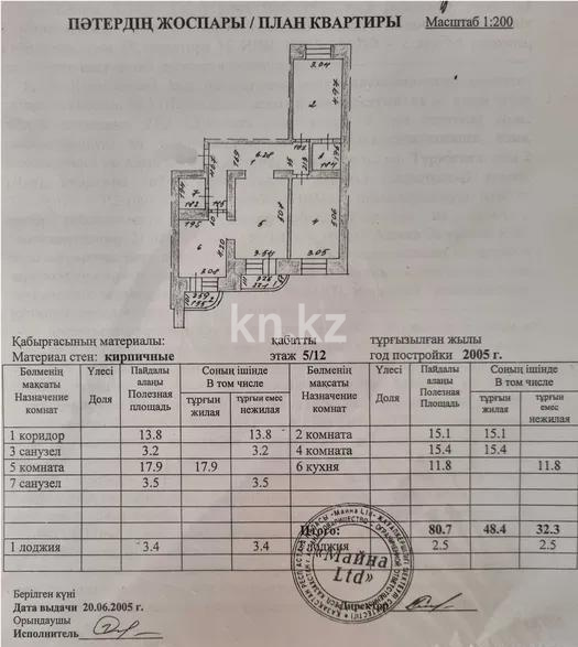 Продажа 3-комнатной квартиры, 80.7 м² в Астане - фото 2