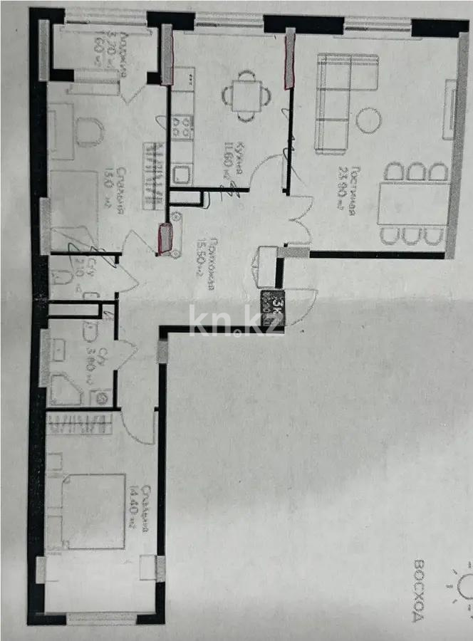 Продажа 3-комнатной квартиры, 85 м², ул. Е-36, дом  4 в Астане - фото 10