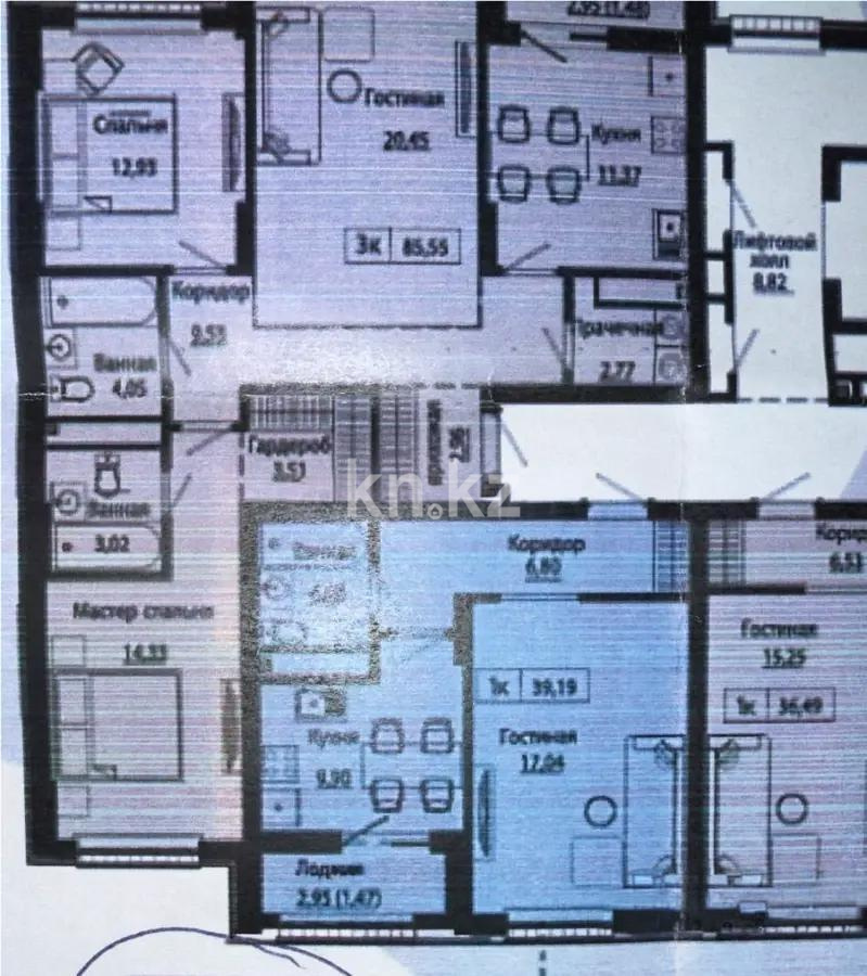 Продажа 1-комнатной квартиры, 37.62 м² в Астане