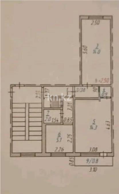 Продажа 2-комнатной квартиры, 44 м² в Темиртау