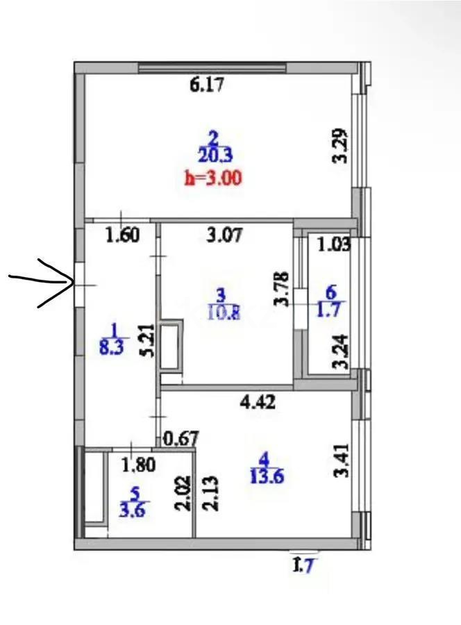 Продажа 2-комнатной квартиры, 58.3 м² в Астане - фото 6