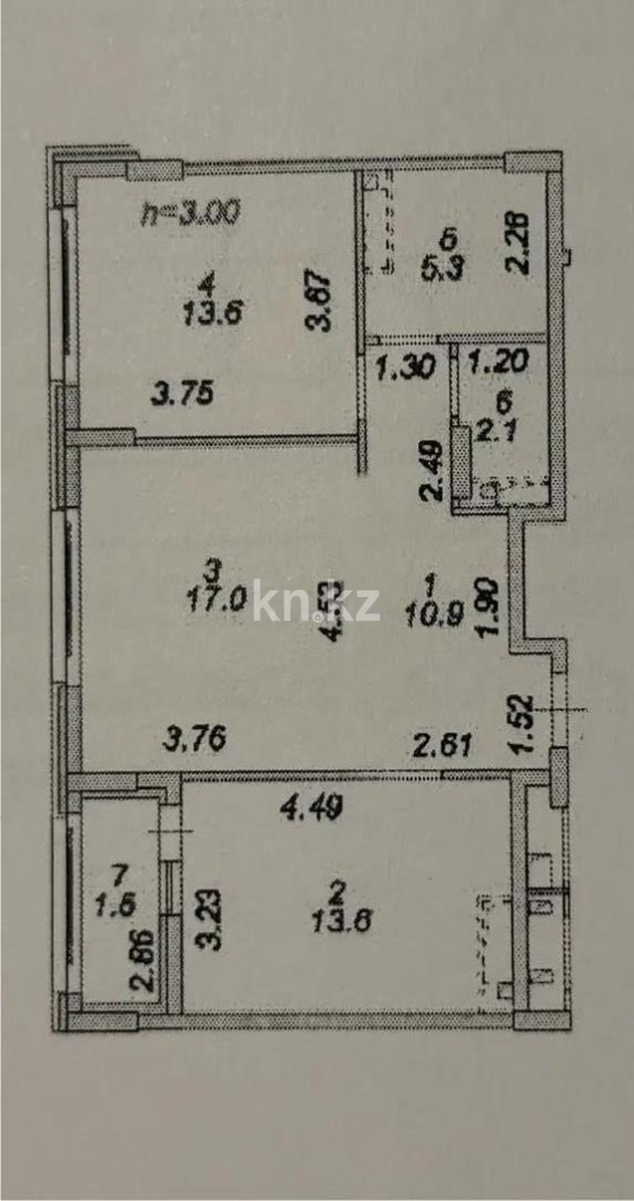 Продажа 2-комнатной квартиры, 63 м² в Астане