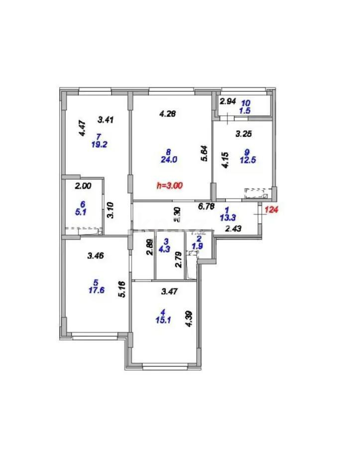 Продажа 4-комнатной квартиры, 114 м², пр. Туран, дом  39 в Астане