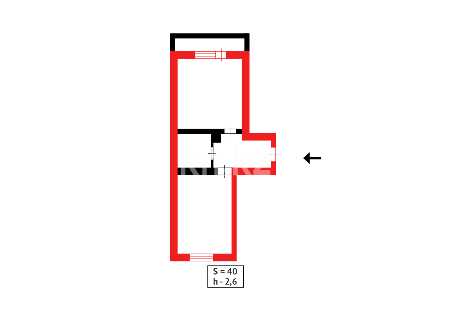 Продажа 2-комнатной квартиры, 40 м² в Астане - фото 9