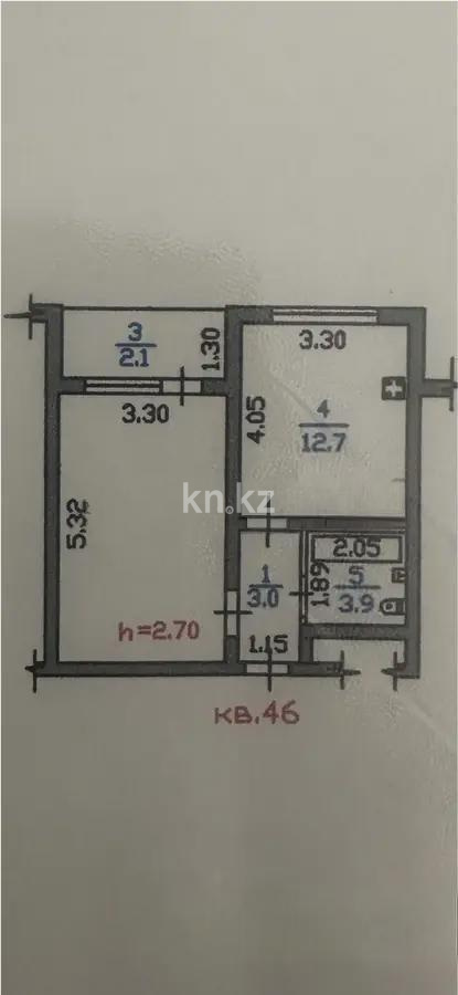 Продажа 1-комнатной квартиры, 40 м² в Алматы