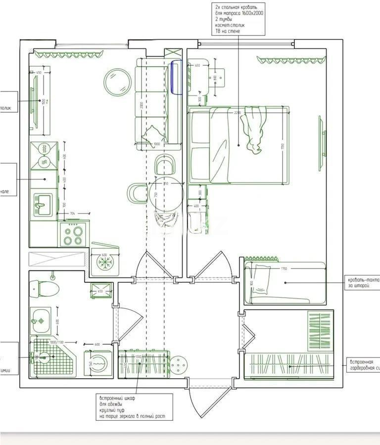 Продажа 2-комнатной квартиры, 48 м², мкр-н 20, дом  22 в Алматы - фото 5