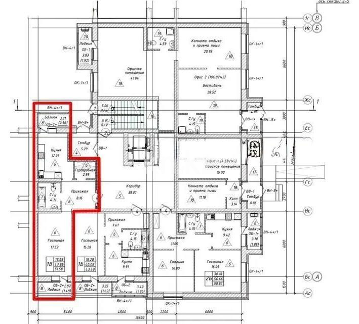 Продажа 1-комнатной квартиры, 49 м² в Астане - фото 2