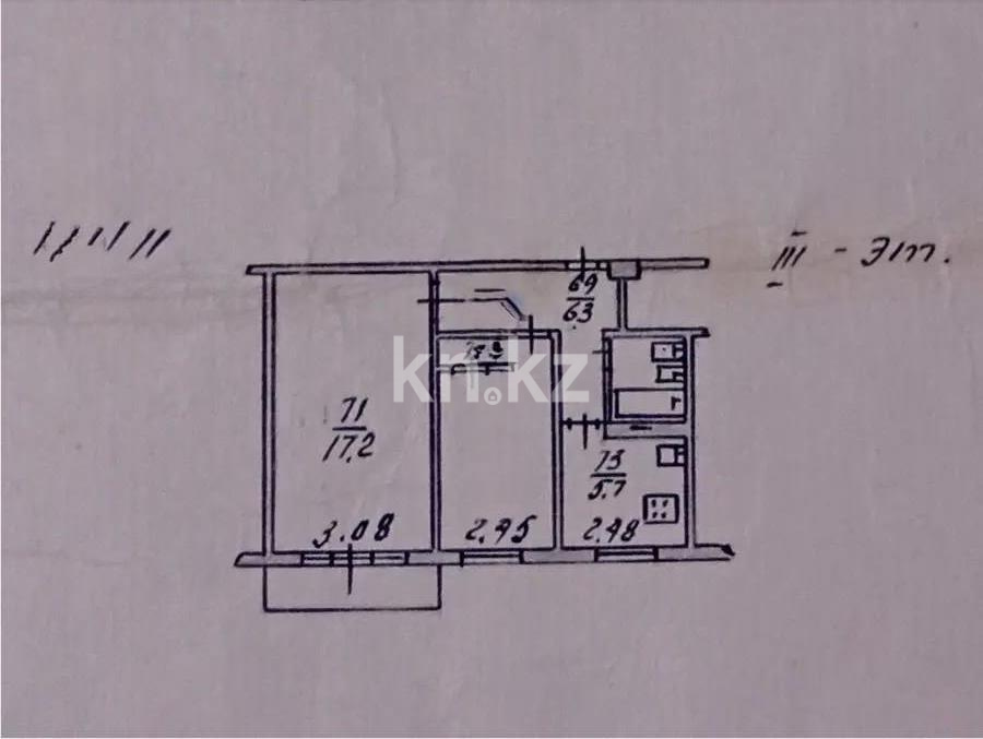 Продажа 2-комнатной квартиры, 43 м² в Алматы
