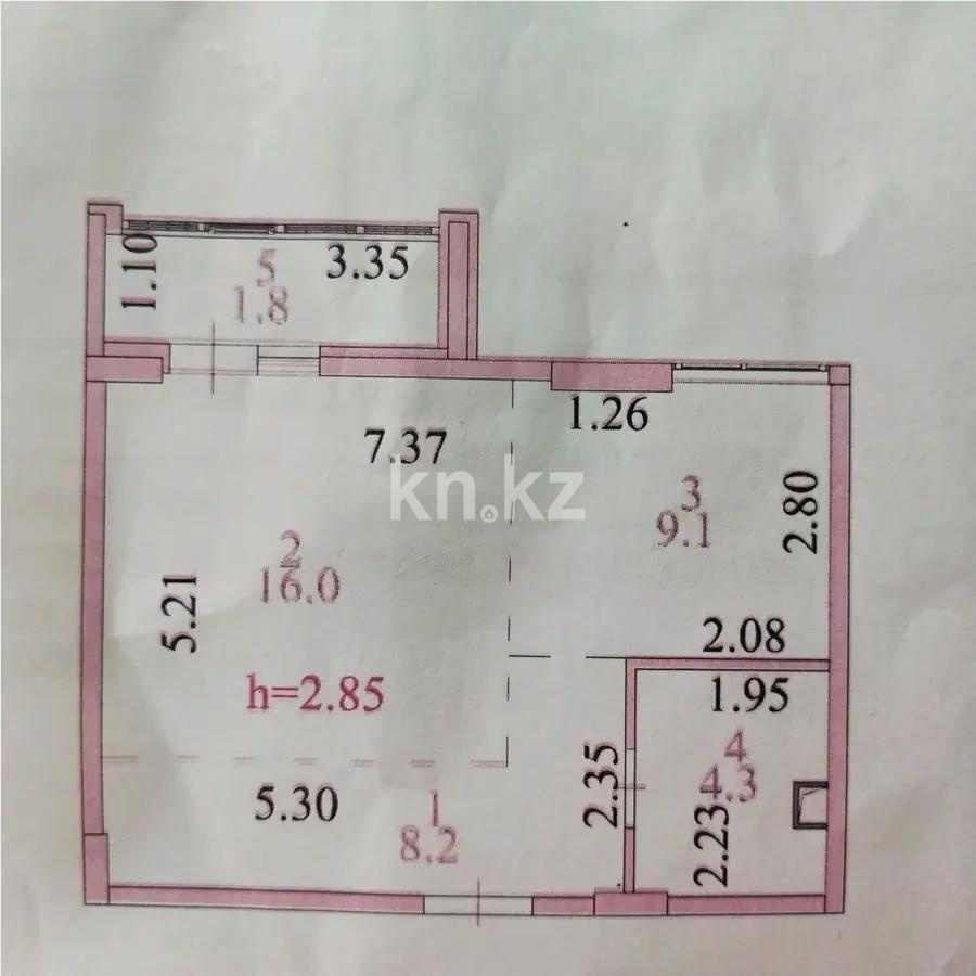 Продажа 1-комнатной квартиры, 39.4 м² в Астане - фото 4