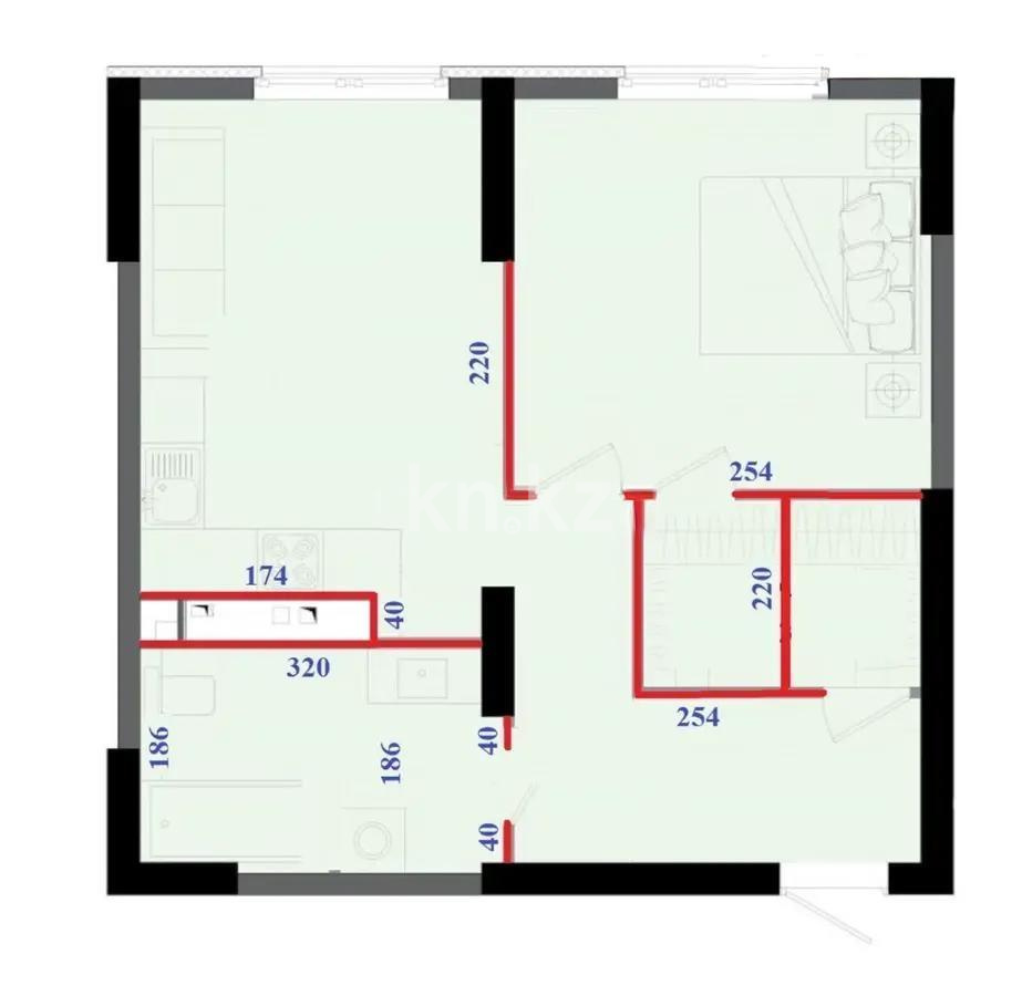 Продажа 1-комнатной квартиры, 50 м² в Алматы - фото 3