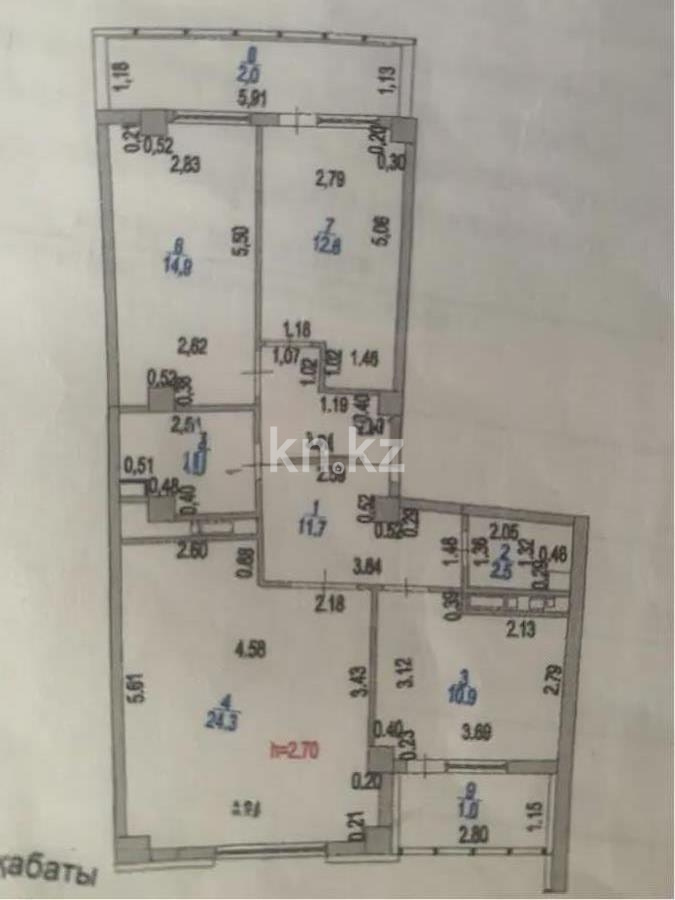 Продажа 3-комнатной квартиры, 90 м², ул. Сыганак, дом  1 в Астане