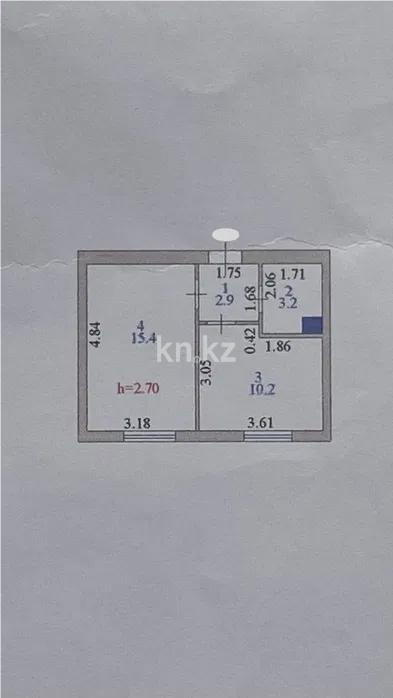 Продажа 1-комнатной квартиры, 31.7 м², ул. Укели Ыбырай, дом  4 в Астане - фото 4