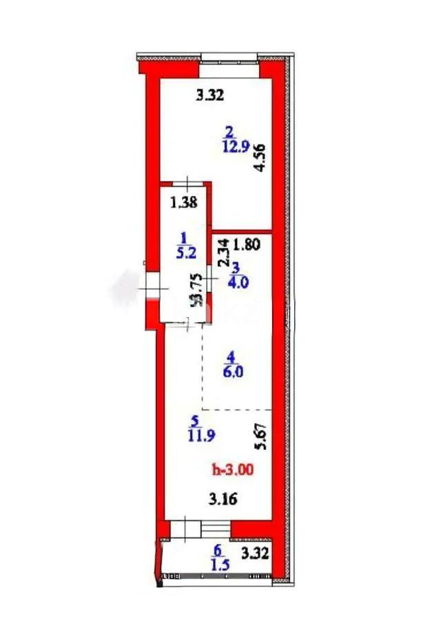 Продажа 2-комнатной квартиры, 41.5 м² в Астане - фото 7