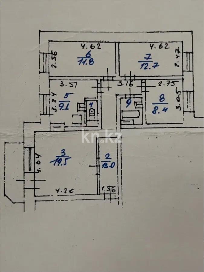 Продажа 4-комнатной квартиры, 80 м² в Алматы