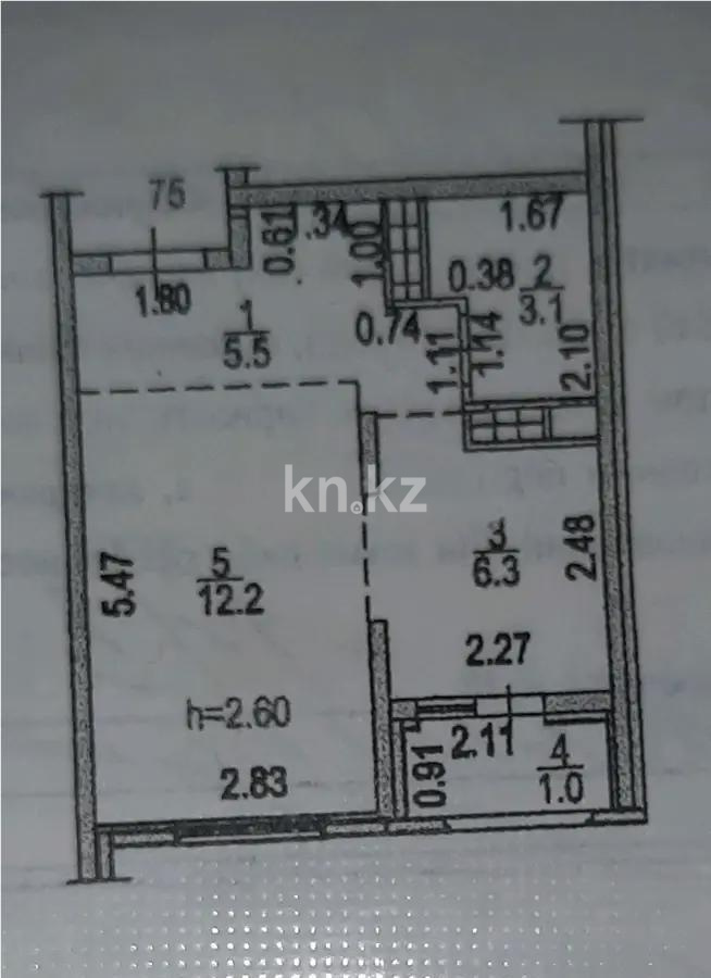 Продажа 1-комнатной квартиры, 28.1 м², пр. Райымбека, дом  590/2 в Алматы - фото 4