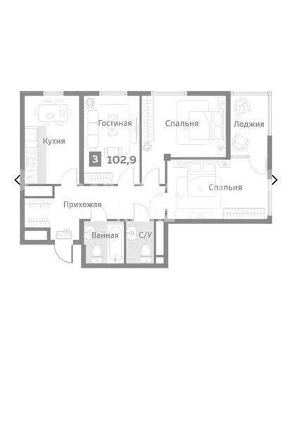 Продажа 4-комнатной квартиры, 103 м², пр. Абая, дом  160 в Алматы - фото 2