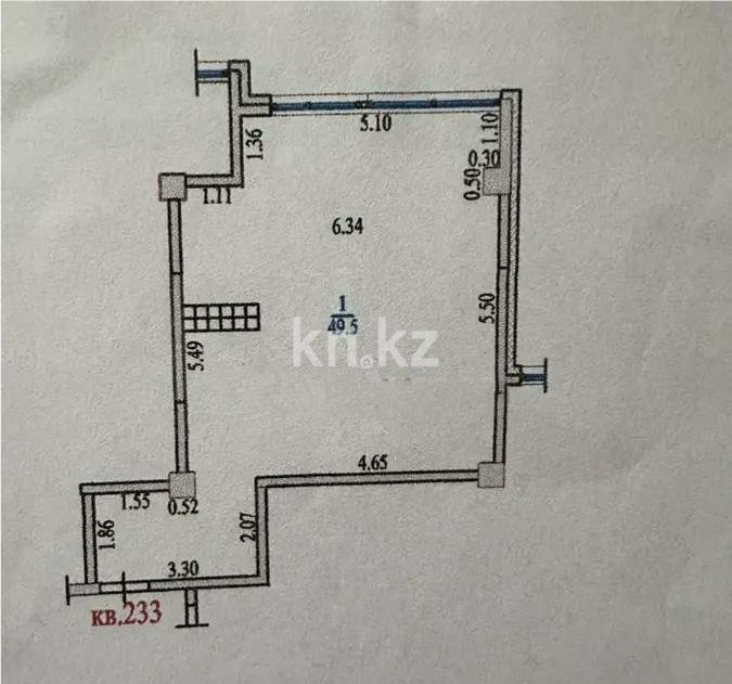 Продажа 2-комнатной квартиры, 49.5 м² в Алматы