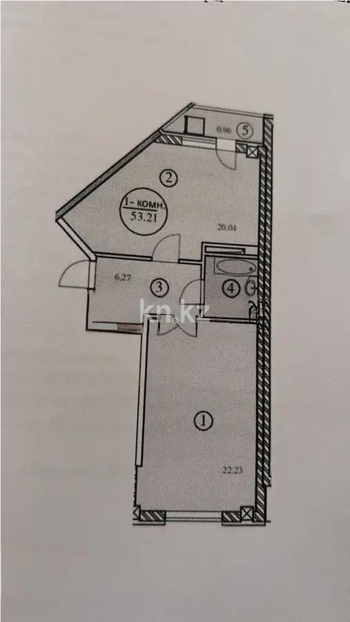 Продажа 2-комнатной квартиры, 54 м², ул. Е-128, дом  5 стр в Астане