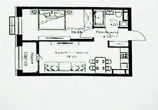 Продажа 2-комнатной квартиры, 46 м² в Алматы