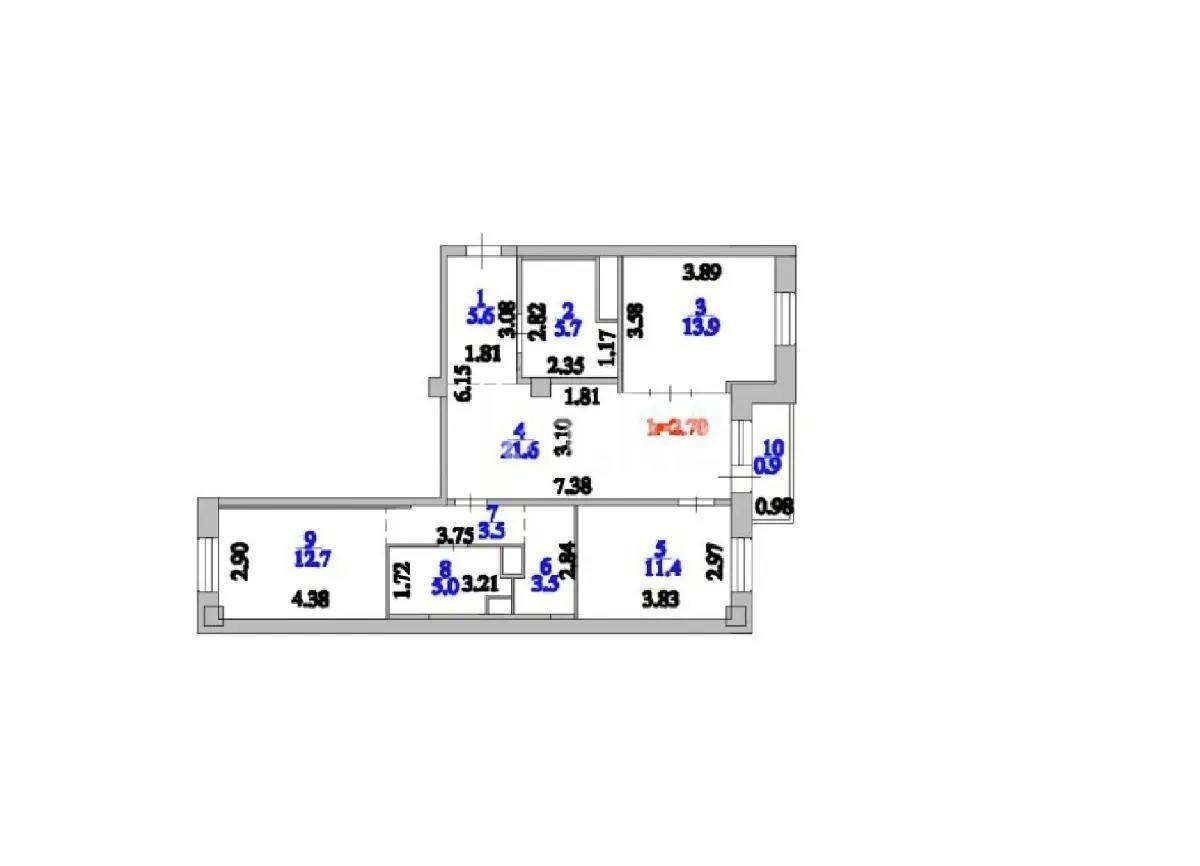 Продажа 3-комнатной квартиры, 83.8 м² в Астане - фото 6
