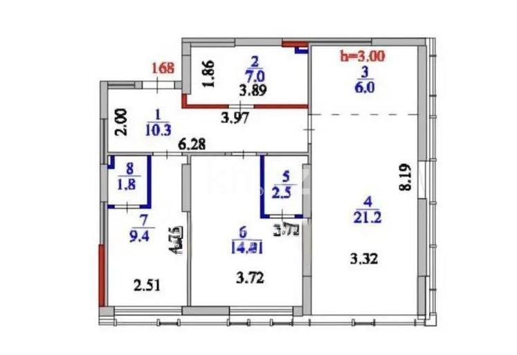 Продажа 3-комнатной квартиры, 73 м² в Астане - фото 5