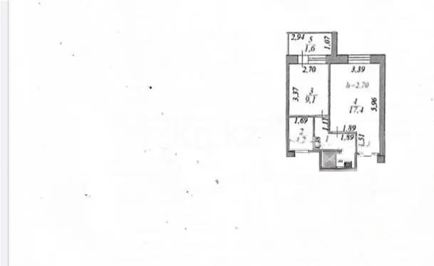 Продажа 1-комнатной квартиры, 38 м² в Астане