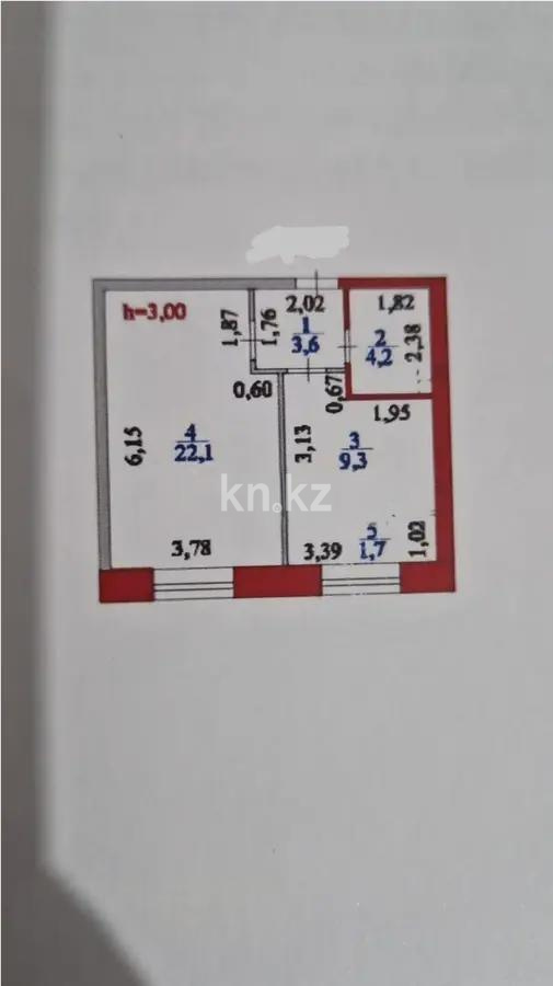 Продажа 1-комнатной квартиры, 42 м², пр. Тауелсыздык, дом  25/1 стр в Астане - фото 4