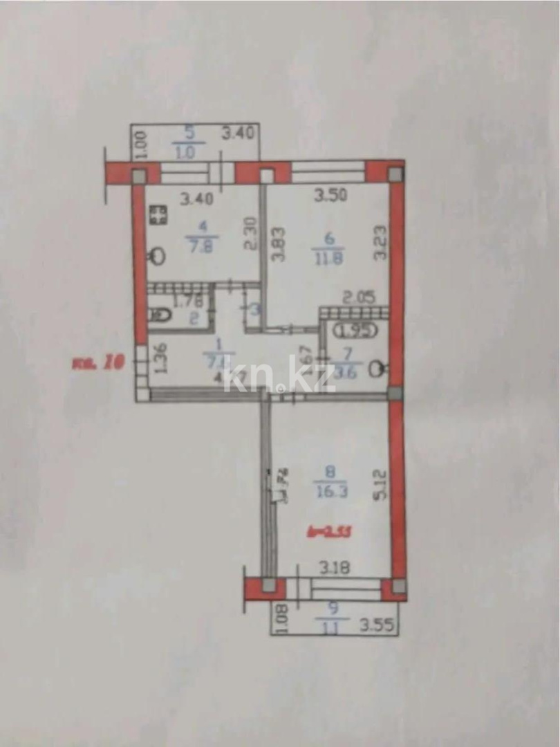 Продажа 2-комнатной квартиры, 52 м² в Алматы - фото 6