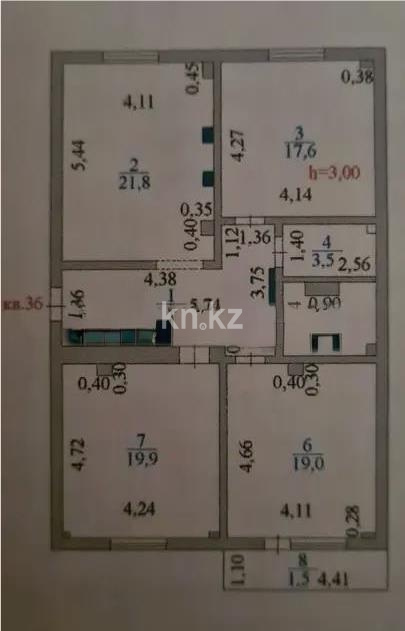 Продажа 3-комнатной квартиры, 103 м², ул. Иманова, дом  10/1 в Астане - фото 6