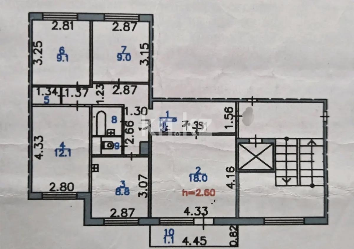 Продажа 4-комнатной квартиры, 78 м² в Караганде - фото 9