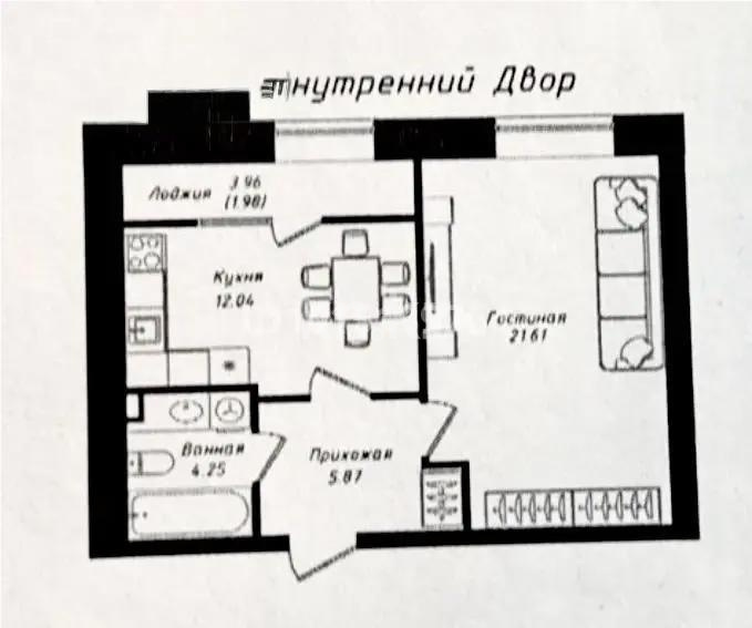 Продажа 1-комнатной квартиры, 46 м² в Астане