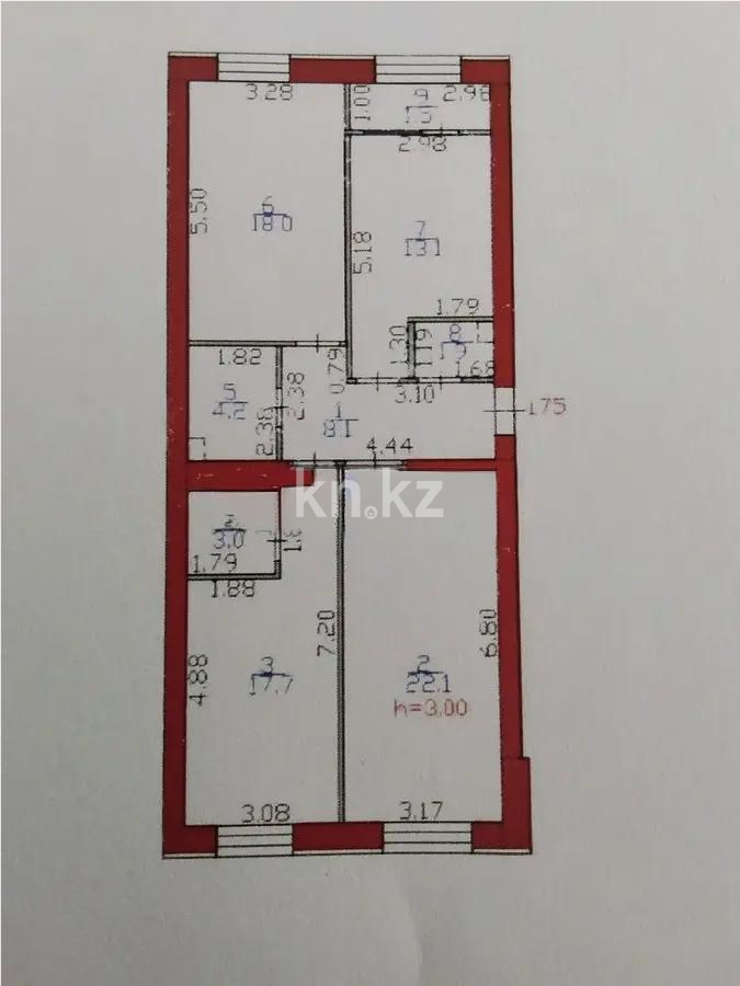 Продажа 3-комнатной квартиры, 91 м² в Астане