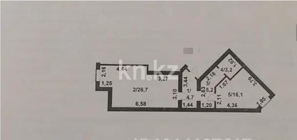 Продажа 2-комнатной квартиры, 55.9 м² в Астане - фото 5
