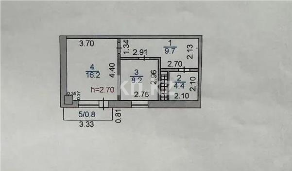 Продажа 1-комнатной квартиры, 40 м² в Караганде