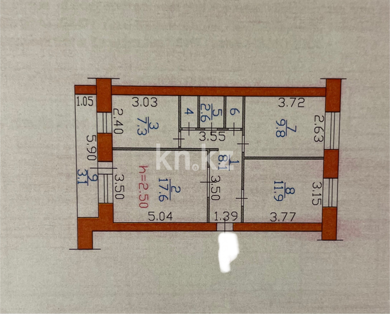 Продажа 3-комнатной квартиры, 63 м², ул. Мызы, дом  47 в Усть-Каменогорске - фото 18