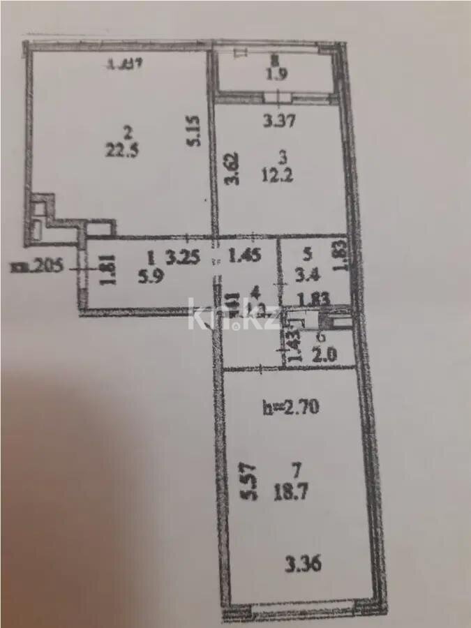 Продажа 3-комнатной квартиры, 74 м² в Астане - фото 5