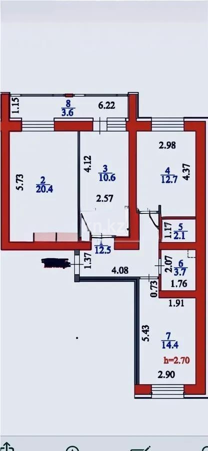 Продажа 3-комнатной квартиры, 80 м² в Астане - фото 8